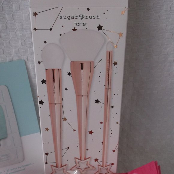 New in Box - Tarte Sugar Rush Star Dusters Makeup Brush Set - Picture 5 of 12